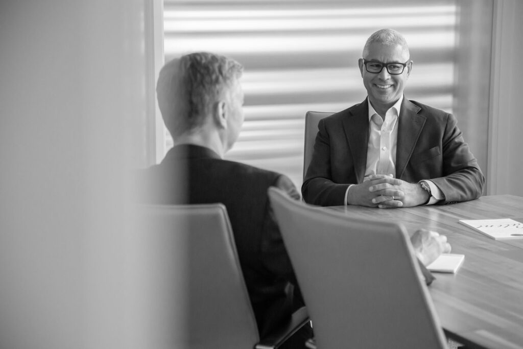 IP attorney Jeffer Ali in the Patterson Thuente offices